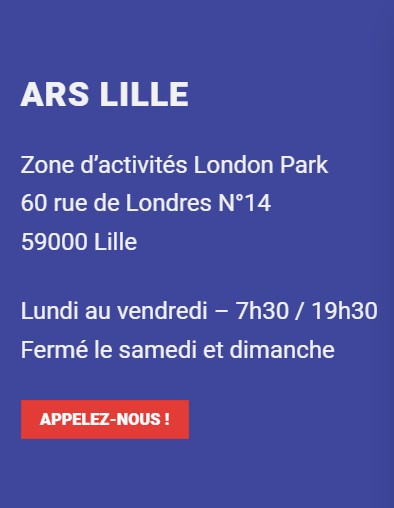 Coordonnées de l'entreprise ARS Lille
