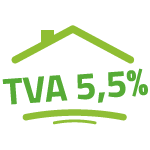 Logo TVA taux réduit 5,5%