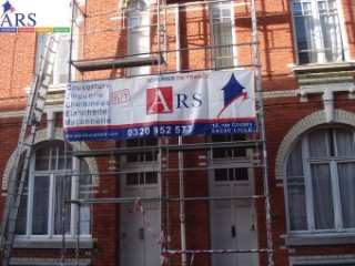 travaux toiture avec echafaudage a marcq en baroeul ars toiture